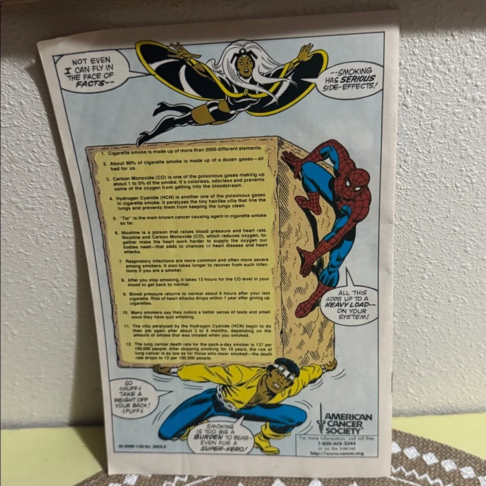 Vintage Spider-Man Marvel Cancer Society Comic